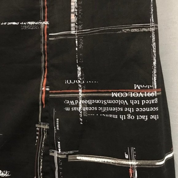 Volcom Black Dress with Typographic Detail - Picture 8 of 9